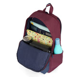 Unisex Red Casual Solid Backpack