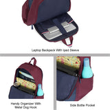 Unisex Red Casual Solid Backpack