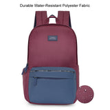 Unisex Red Casual Solid Backpack