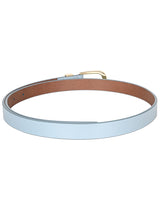 Women's Powder Blue Casual Leather Belt