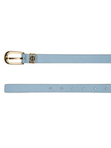 Women's Powder Blue Casual Leather Belt
