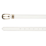 Women's Off White Casual Leather Belt