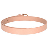 Women's Powder Pink Casual Leather Belt