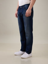 Mens Blue Casual Slim Fit Jeans