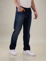 Mens Blue Casual Slim Fit Jeans