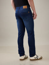 Mens Blue Casual Slim Fit Jeans