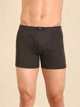 Men's Grey Cotton Regular Fit Trunk