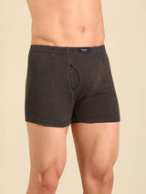 Men's Grey Cotton Regular Fit Trunk