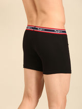 Men's Black Cotton Regular Fit Trunk