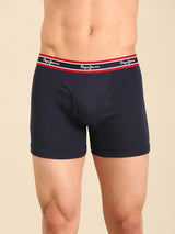 Men's Blue Cotton Regular Fit Trunk