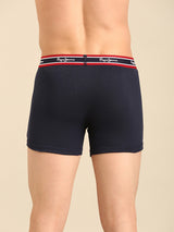 Men's Blue Cotton Regular Fit Trunk