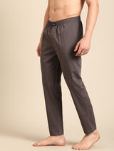 Men's Grey Cotton Regular Fit Pyjama
