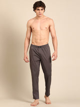 Men's Grey Cotton Regular Fit Pyjama