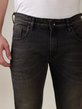 Mens Black Casual Slim Fit Jeans