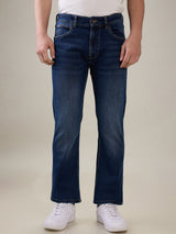 Mens Blue Casual Regular Fit Jeans