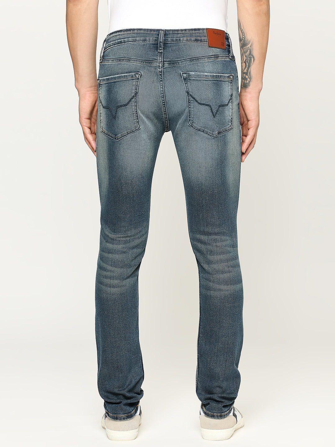 Mens Blue Slim Stretchable Jeans