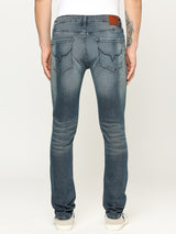Mens Blue Slim Stretchable Jeans