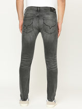Mens Black Regular Stretchable Jeans