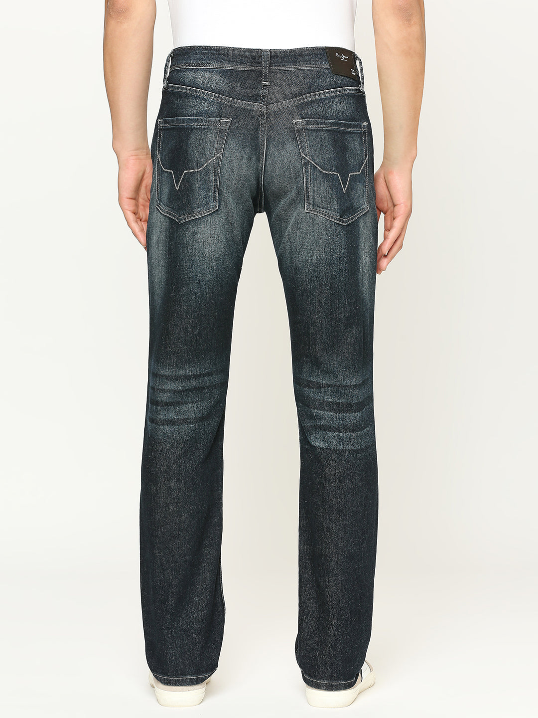 Mens Blue Regular Stretchable Jeans