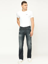 Mens Blue Regular Stretchable Jeans