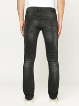 Mens Black Regular Stretchable Jeans