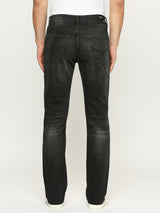 Mens Black Regular Stretchable Jeans
