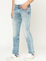 Mens Blue Slim Stretchable Jeans