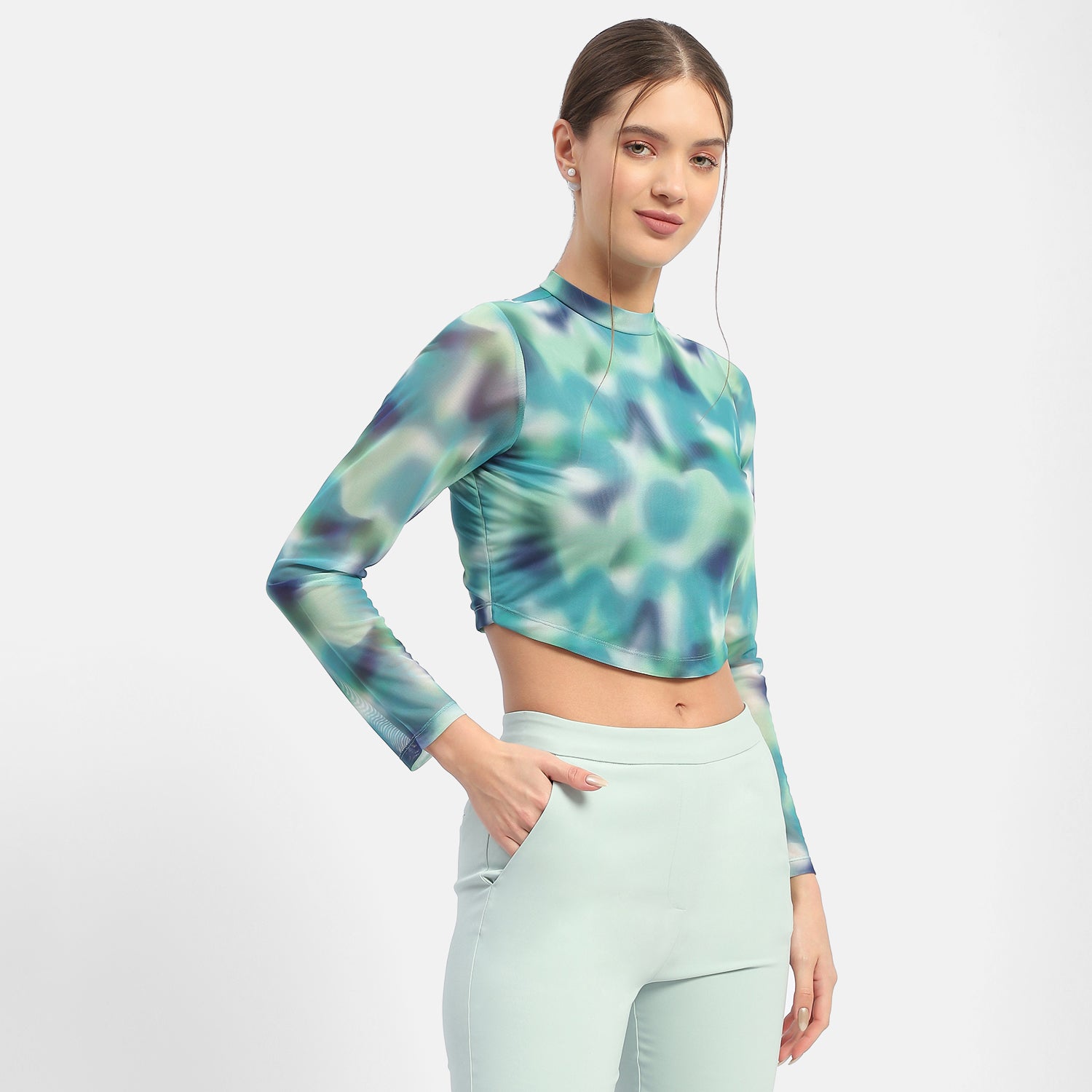 Women's Multicolor Casual Regular Fit Printed Full Sleeves Top