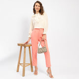 Women's White Casual Regular Fit Solid Full Sleeves Shirt