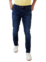 Men's Blue Casual Slim Fit Jeans