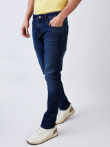 Men's Blue Casual Slim Fit Jeans