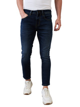 Men's Blue Casual Slim Fit Jeans