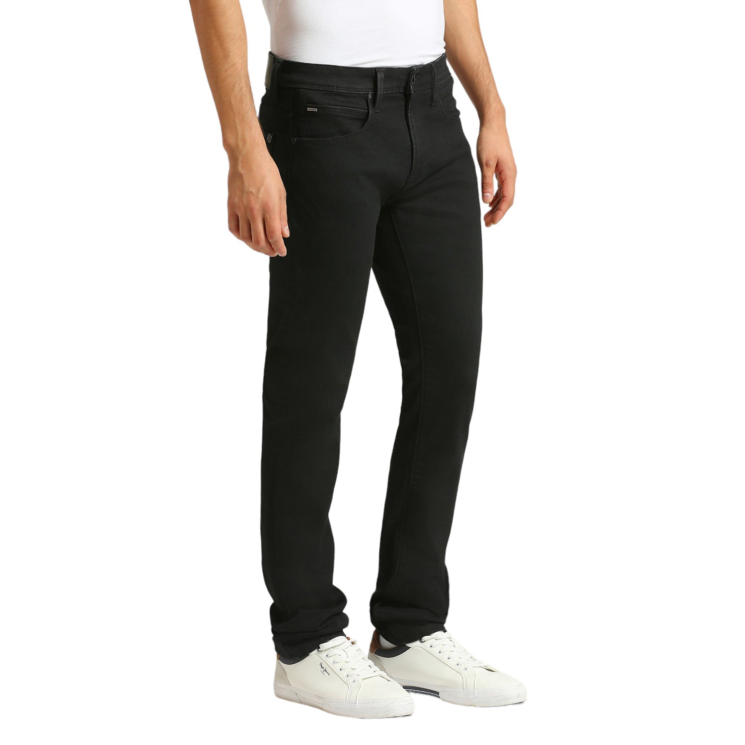 Mens Black Slim Stretchable Jeans