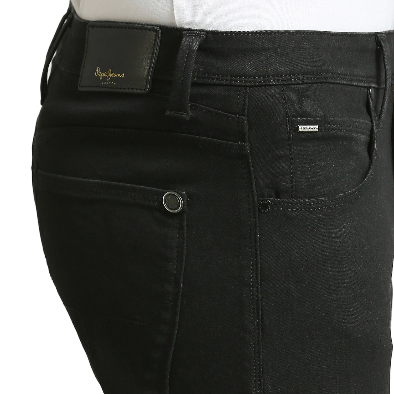 Mens Black Slim Stretchable Jeans