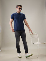 Mens Black Casual Slim Fit Jeans