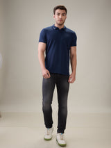Mens Black Casual Slim Fit Jeans