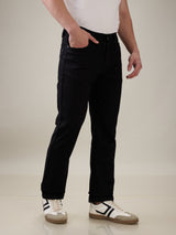 Mens Black Casual Slim Fit Jeans