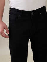 Mens Black Casual Slim Fit Jeans