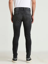 Mens Grey Regular Stretchable Jeans