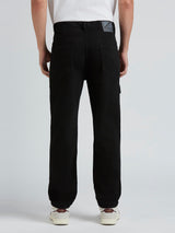 Mens Black Regular Stretchable Jeans