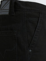 Mens Black Regular Stretchable Jeans