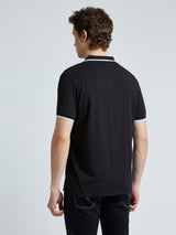 Mens Black Casual Regular Printed Half Sleeves Tshirt