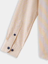 Boys Yellow Casual Full Sleeves Striped Oxford Shirt