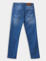 Boys Blue Casual Slim Fit Solid Jeans