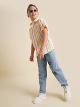 Boys Blue Casual Regular Fit Jeans