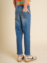 Boys Blue Casual Straight Fit Jeans