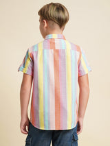 Boys Multicolor Casual Regular Fit Shirt