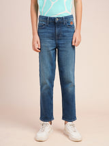 Boys Blue Casual Regular Fit Jeans