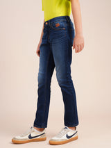 Boys Blue Casual Tapered Fit Jeans