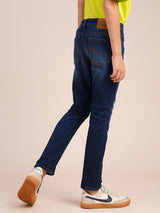Boys Blue Casual Tapered Fit Jeans